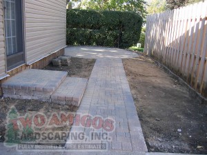 brick paver steps walkway patio
