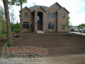 Restoration and leveling of land, prep for seed or sod
